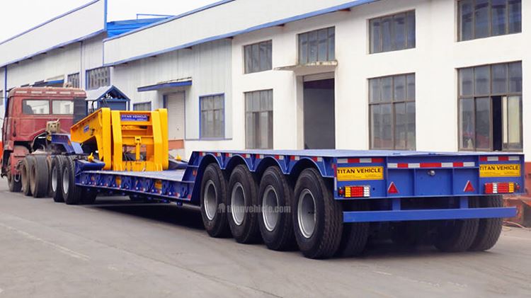 4 Axle Front Loading Low Loader Trailer for Sale in Gabon