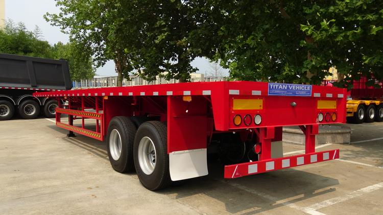 2 Axle Flatbed Trailer for Sale in Mali - TITAN Vehicle