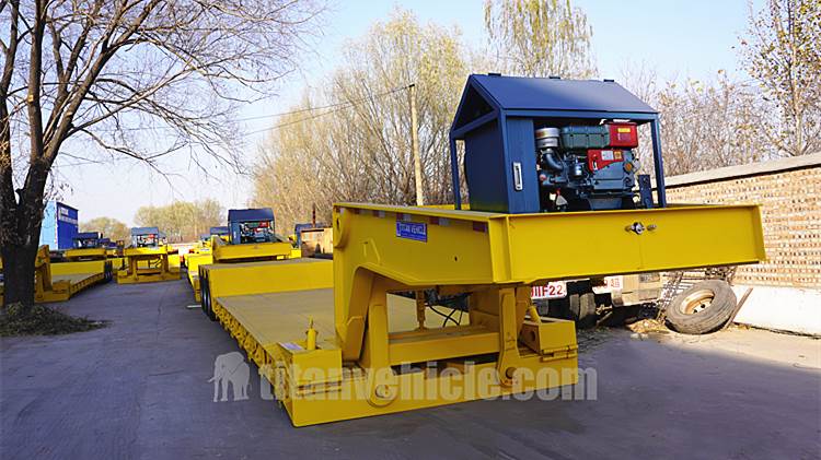 60ton Lowboy Gooseneck Trailer for Sale in Nigeria