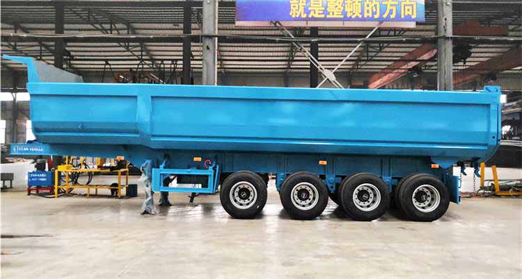4 Axle End Dump Truck Trailer for Sale