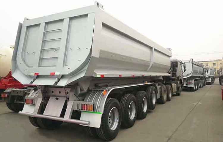 4 Axle End Dump Trailer for Sale In Ghana Accra