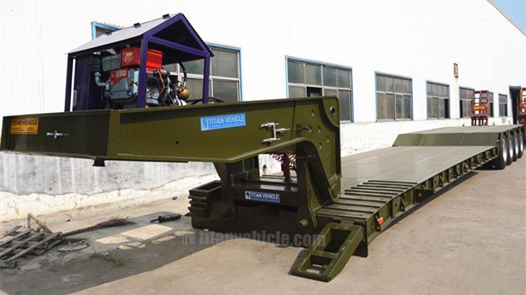 4 Axle 100 Ton Detachable Gooseneck Trailer for Sale in Nigeria