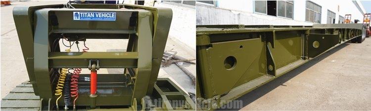 4 Axle 100 Ton Detachable Gooseneck Trailer for Sale in Nigeria