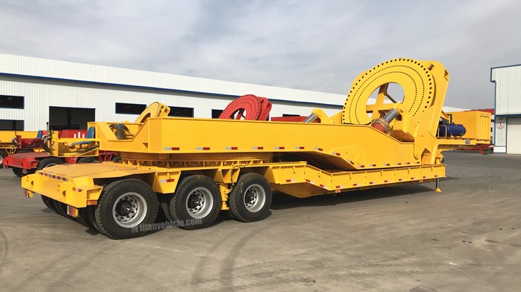 Besides nacelle, wind tower section, and other windmill parts, the wind blade is long and lightweight, also fragile and tender. How to make a safe and efficient transport for those blades is our trailer&rsquo;s purpose. If you want to transport the wind blade to mountain areas or pass narrow roads with U turns, you may need a wind blade adapter to solve the problem.