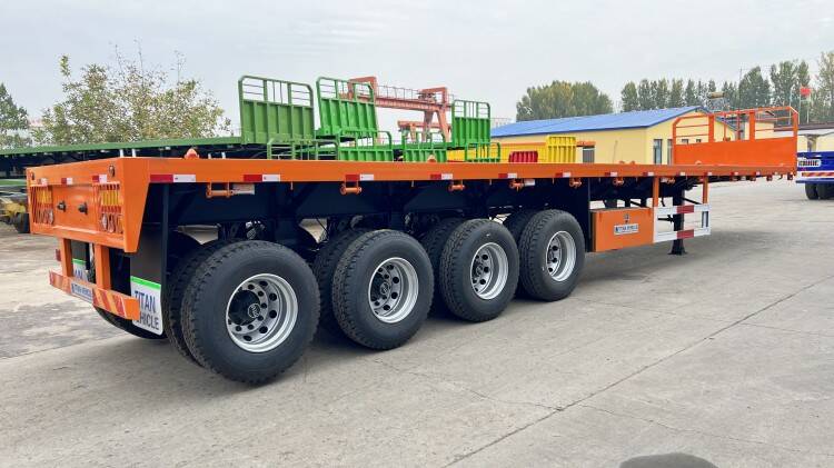 4 Axle 48 Ft Flatbed Trailer for Sale Near Me in Ghana