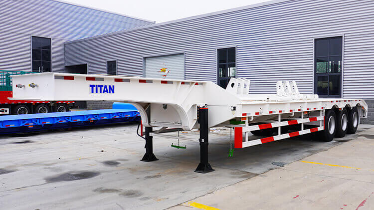 3 Axle 60ton Lowbed Trailer for Sale in Senegal 