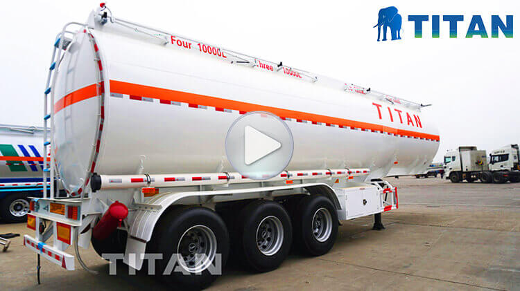 3 Axle 40000 Liters Fuel Tanker Trailer for Sale 