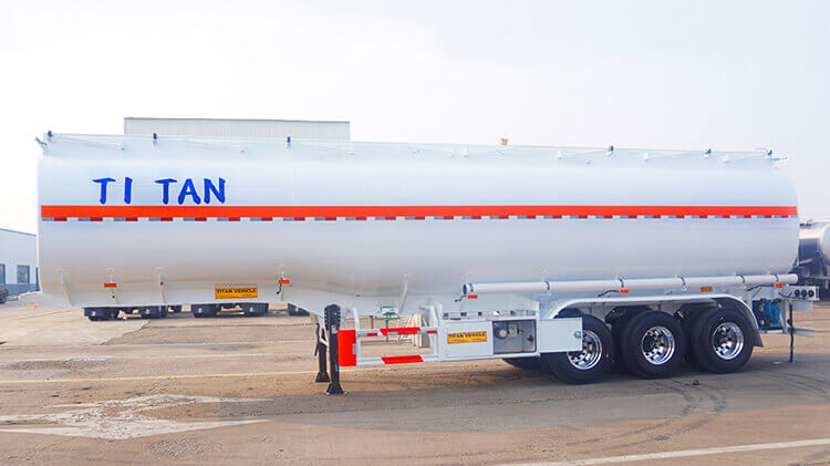 3 Axle 42000 L Stainless Steel Tanker Trailers for Sale in Guinea