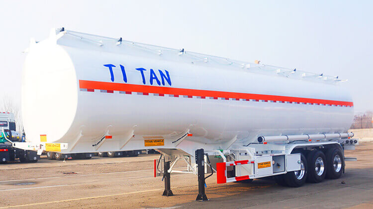 3 Axle 42000 L Stainless Steel Tanker Trailers for Sale in Guinea