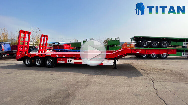 3 Axle 60ton Lowbed Trailer for Sale Types