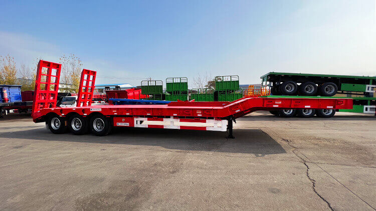 3 Axle 60ton Lowbed Trailer for Sale Types