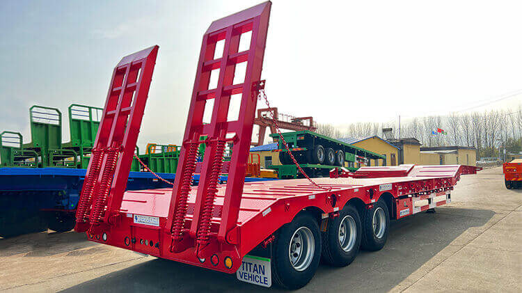 3 Axle 60ton Lowbed Trailer for Sale Types