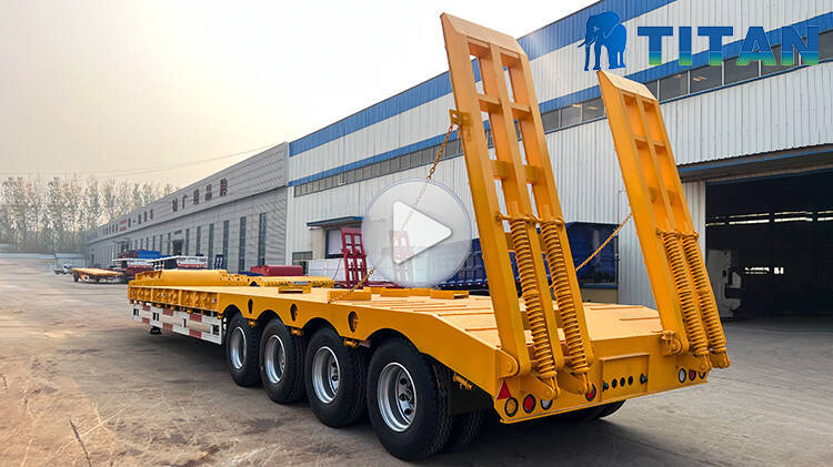 4 Axle 80ton Lowbed Trailer for Sale in Madagascar