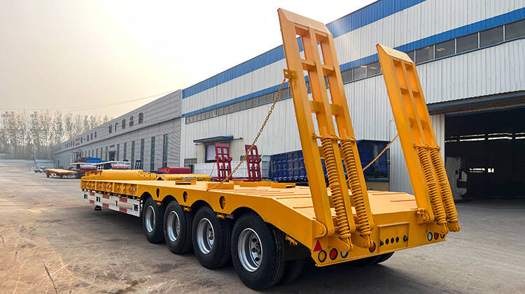 4 Axle 80ton Lowbed Trailer for Sale in Madagascar