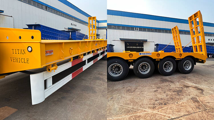 4 Axle 80ton Lowbed Trailer for Sale in Madagascar