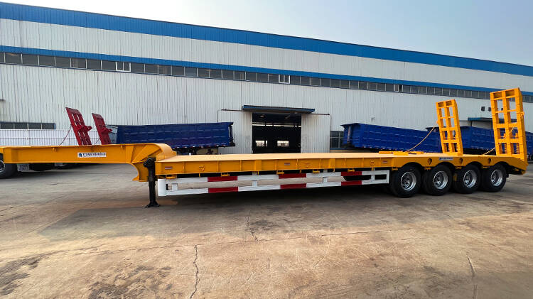 4 Axle 80ton Lowbed Trailer for Sale in Madagascar