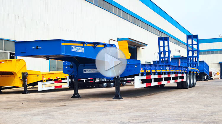 3 Axle 80ton Low Loader Trailer for Sale in Madagascar
