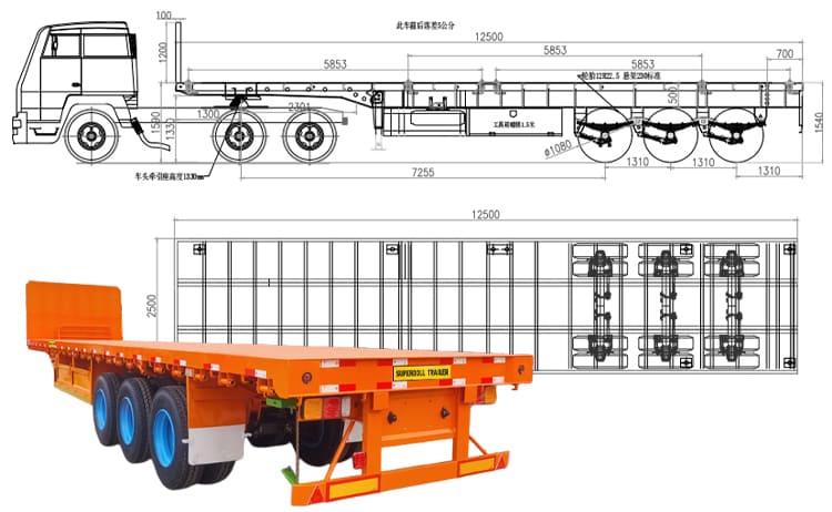 Super Doll Trailer Manufacture Co Ltd - 40 Ft Flatbed Trailer for Sale in Dar es Salaam