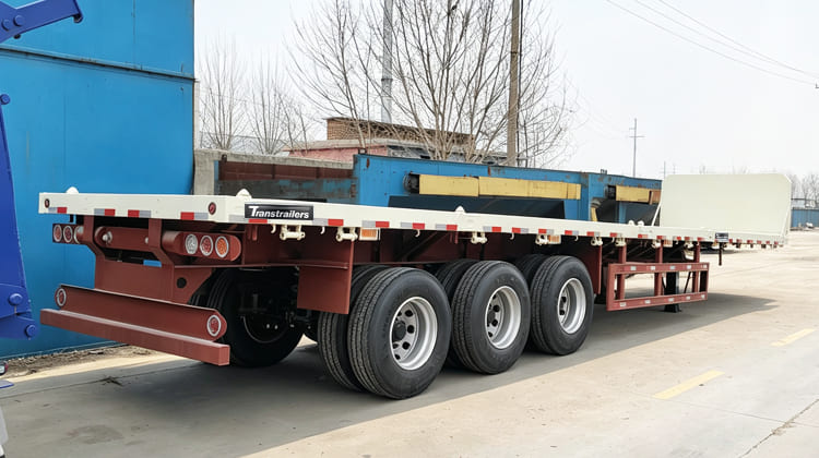 Superdoll 3 Axle Flatbed Semi Truck Trailer Price for Sale in Congo