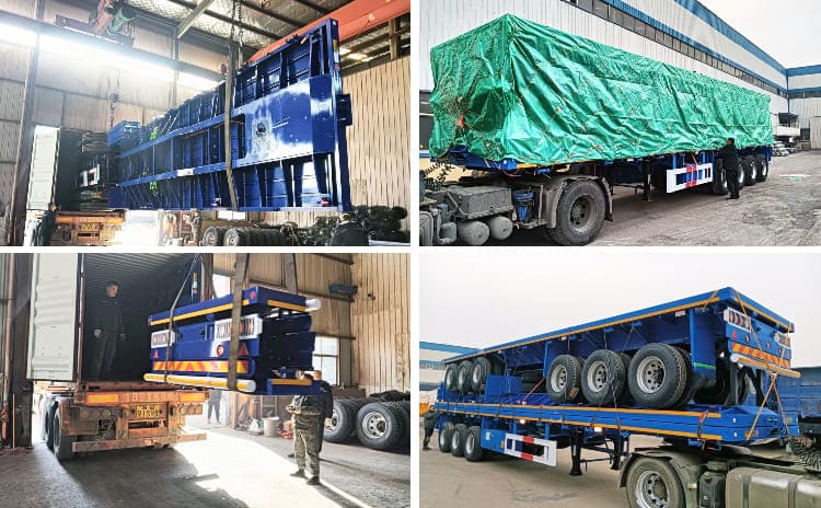 Superdoll 4 Axle Flatbed Semi Trailer Price for Sale in Tanzania
