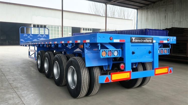Superdoll 4 Axle Flatbed Semi Trailer Price for Sale in Tanzania
