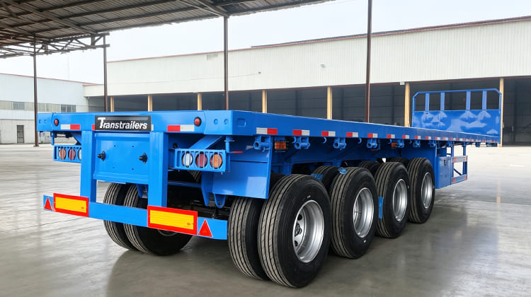 Superdoll 4 Axle Flatbed Semi Trailer Price for Sale in Tanzania