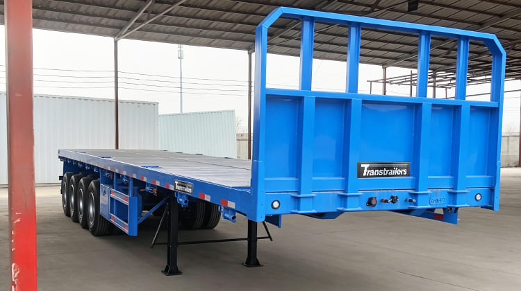 Superdoll 4 Axle Flatbed Semi Trailer Price for Sale in Tanzania