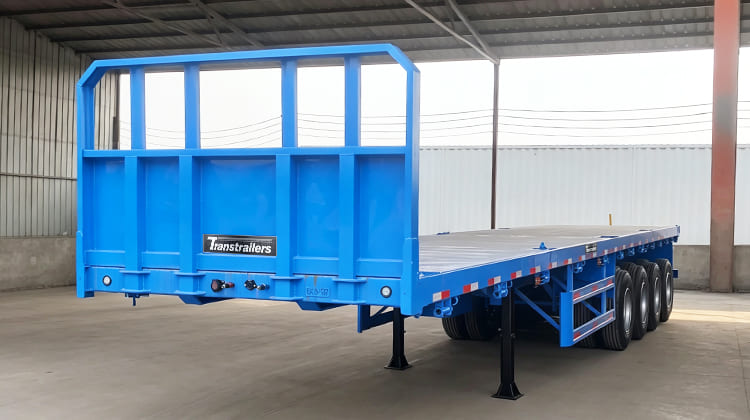 Superdoll 4 Axle Flatbed Semi Trailer Price for Sale in Tanzania