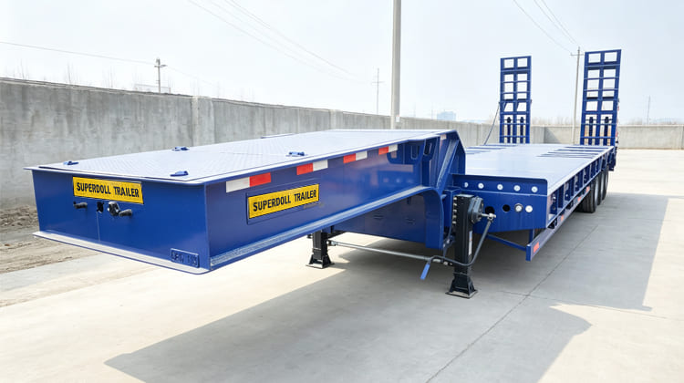 Super Doll Trailer Manufacture Co Ltd - Tri Axle Low Bed Truck Trailer Price for sale in Dar es Salaam
