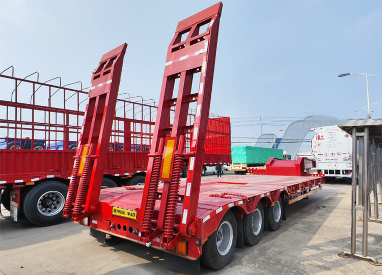 Superdoll Trailer Manufacture 60 Ton Low Bed Semi Trailer for Sale in Tanzania Arusha