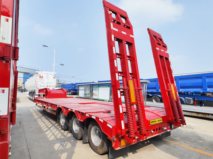 Superdoll Trailer Manufacture 60 Ton Low Bed Semi Trailer for Sale in Tanzania Arusha