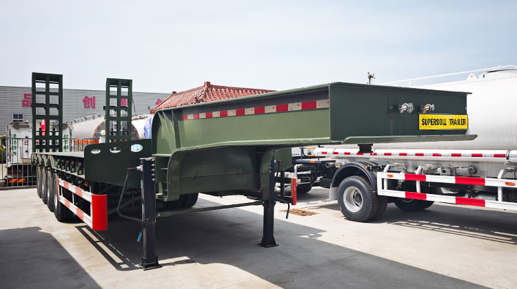 Superdoll Trailer Manufacture Co T Ltd | 4 Axle Low Bed Semi Trailer for Sale in Congo