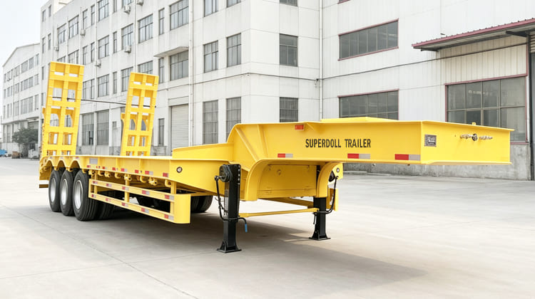 Super Doll Trailer Manufacture Co Ltd | 3 Axle Step Deck Low Loader Trailer for Sale in Congo