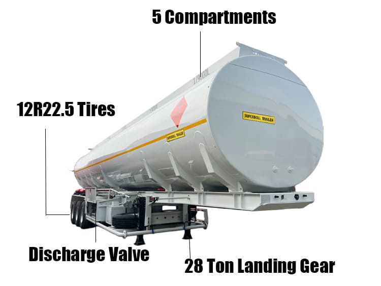 Superdoll Trailer Manufacture Co t Ltd | 45000L Fuel Tanker Semi Trailer for Sale in Dar es Salaam