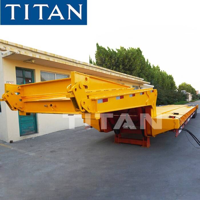 Gấp Gooseneck Lowboy Trailer