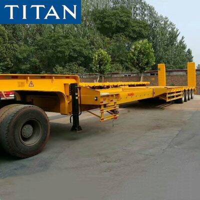 4 Axle Extendable Lowbed Trailer 