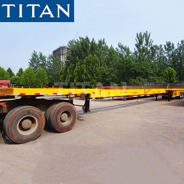 Xe đầu kéo phẳng có thể kéo dài 3 trục