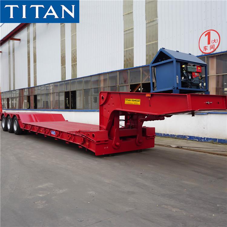 Tri Axle 100 Ton Mining Lowboy Trailer