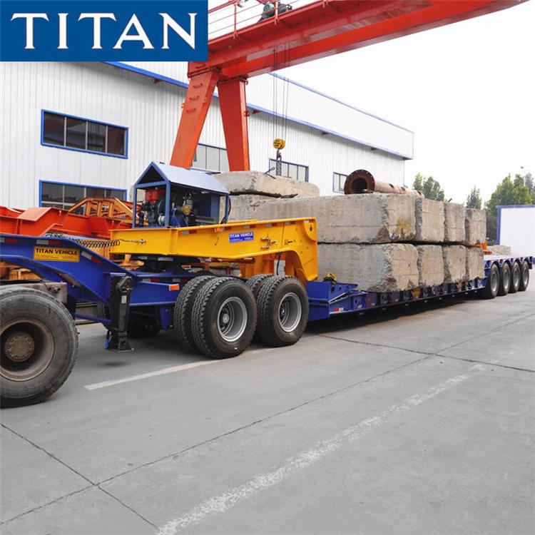 150 tấn Lowboy với Dolly Trailer