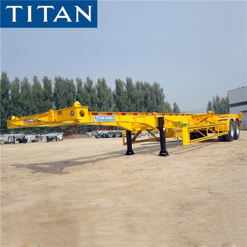 2 trục 40 Feet Skeleton Trailer