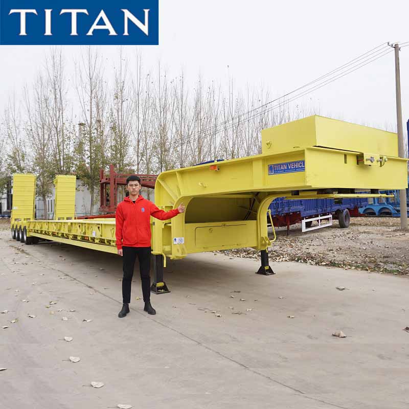 Sơ mi rơ moóc bán tải giường thấp 120 tấn