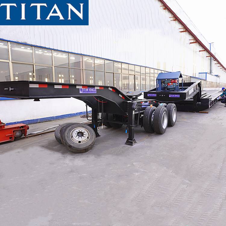 Xe đầu kéo Lowboy có thể tháo rời 4 trục