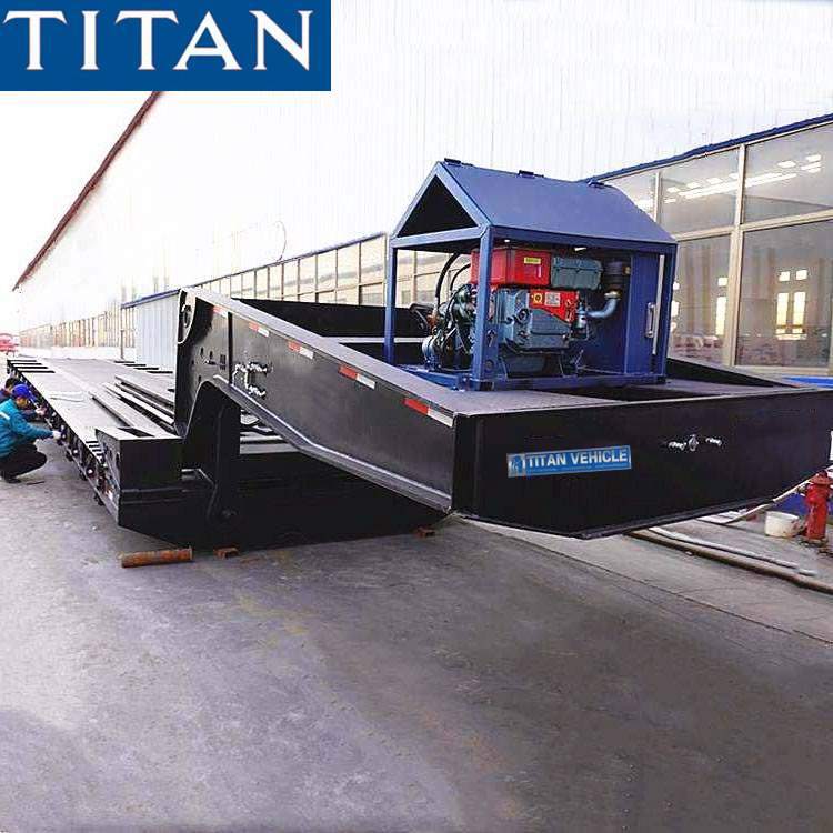 Xe đầu kéo Lowboy có thể tháo rời 4 trục