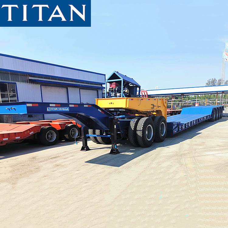 Trailer thiết bị Lowboy 150 tấn với Dolly