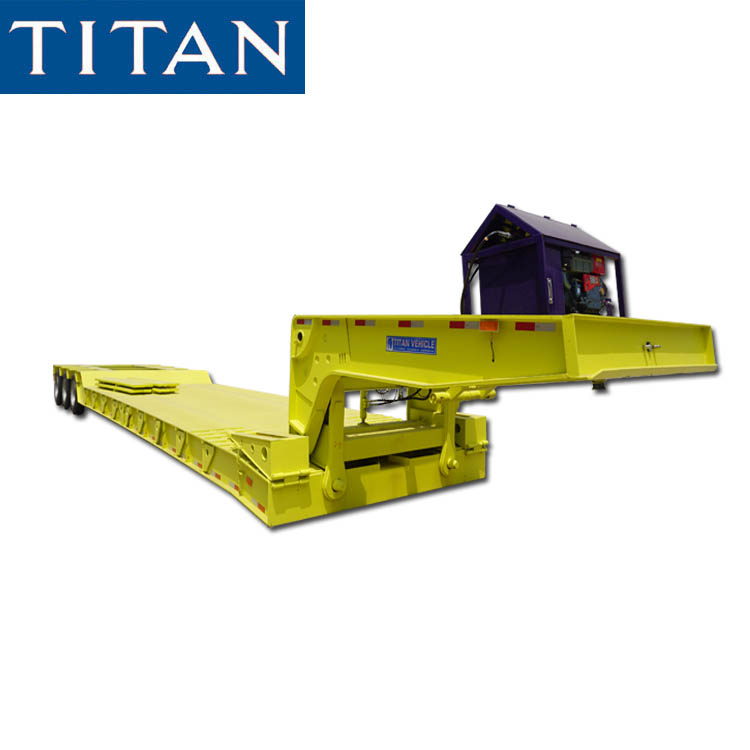 Trailer giường thấp tải phía trước