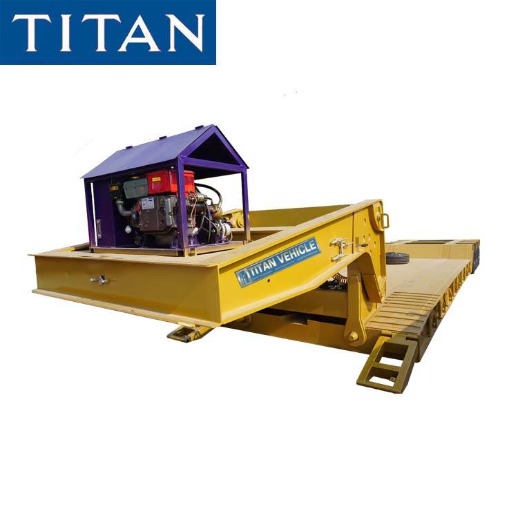 50 ton Front Loading Low Bed Trailer for Sale