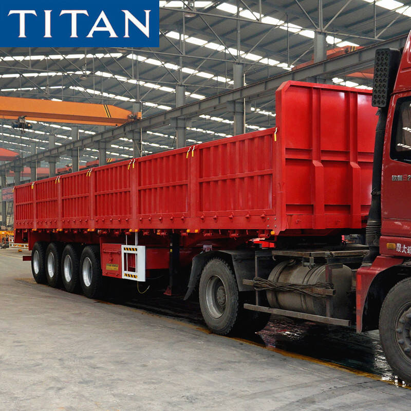4 Axle Side Wall Truck Trailer