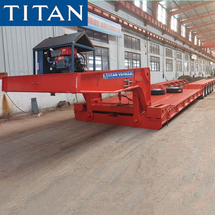 150T Detachable Lowboy Trailer for Sale