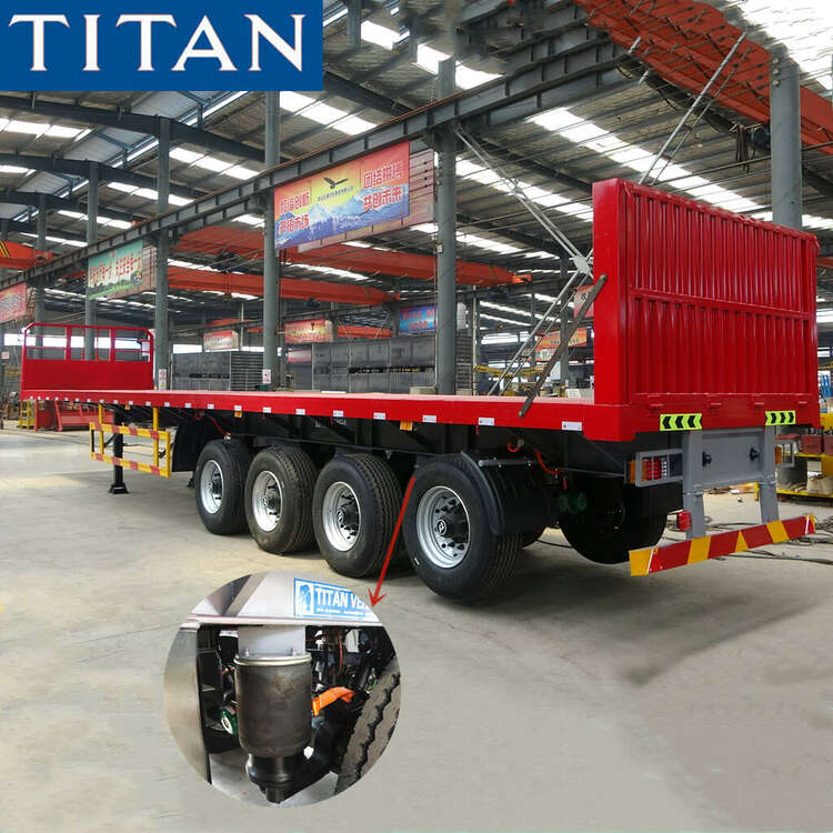 Trailer bán phẳng 45ft 4 trục