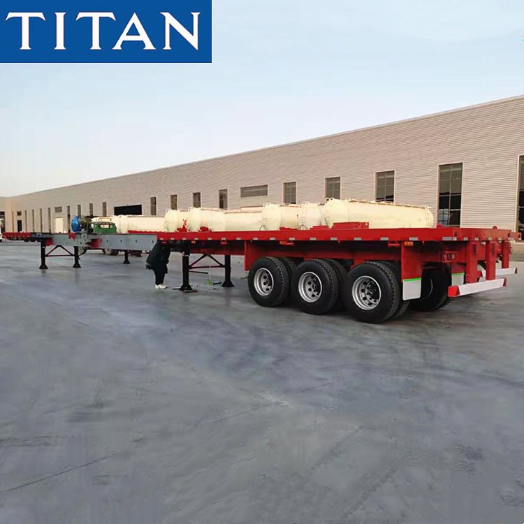 Xe đầu kéo phẳng có thể kéo dài 3 trục